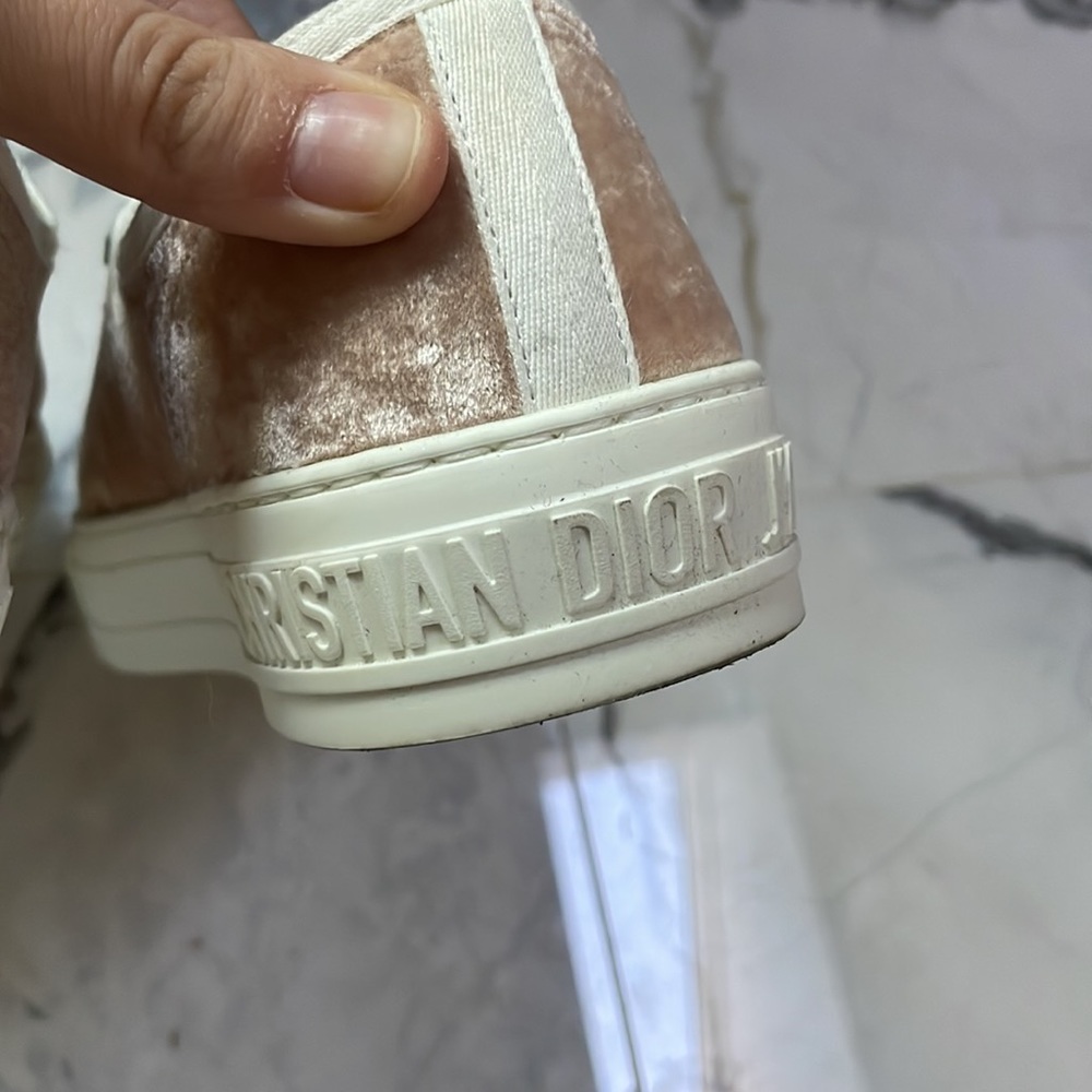 🌟Christian Dior Blush Velvet Trainers 🌟 - Picture 6 of 12